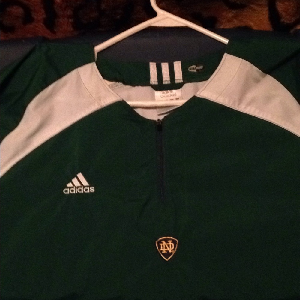 Adidas rubber lined windbreaker